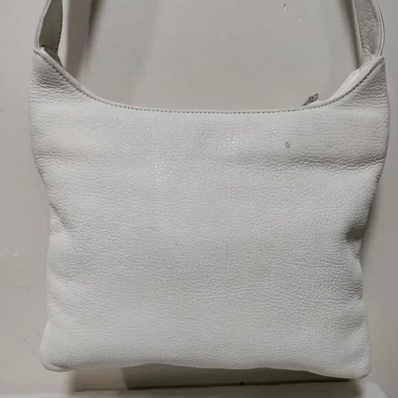 The Sak White Leather With Logo Charm Crossbody Shoulder Bag - Picture 6 of 11